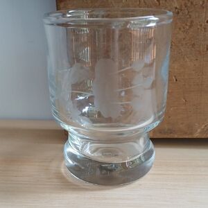 Princess House Heritage Collection Mini glass Etched 2.5" Ht.